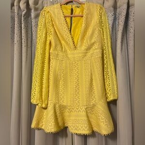 Brand: Charlotte Russe 
Size: L, PTP- 17”, Length- 33”, Waist- 15”
Color: Yellow